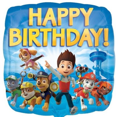 Paw Patrol 18" Happy Birthday Balloon