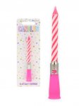 Pink Musical Birthday Candle (11.8cm)