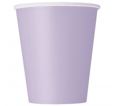 Lavender Solid 9oz Paper Cups 14pc