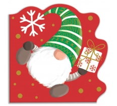 Christmas Shaped Napkins Gonk Pack Of 20