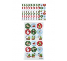 Large Christmas Stickers 2.5cm