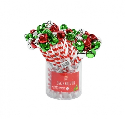 JINGLE BELLS CANDY STRIPED PEN