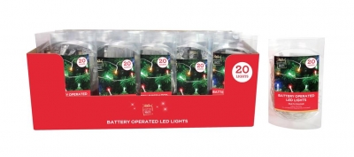 Christmas Multi LED String Lights ( 20 Lights )