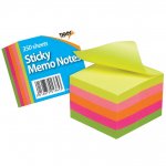 Tiger Neon Sticky Memo Notes 50mm X 50mm 350 Sheet Block