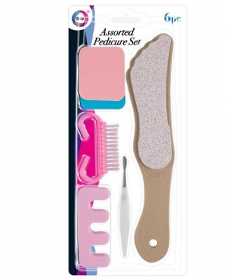 Assorted Pedicure Set 6 Pack