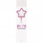 Birthday Pink Glitz Star Sparkler 7"