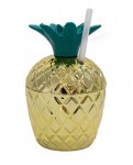 Pineapple Tumbler with Straw 250ml