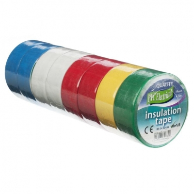 Ultratape 19mm x 4.5m Electric Pvc Tape 8 Pack ( Assorted )