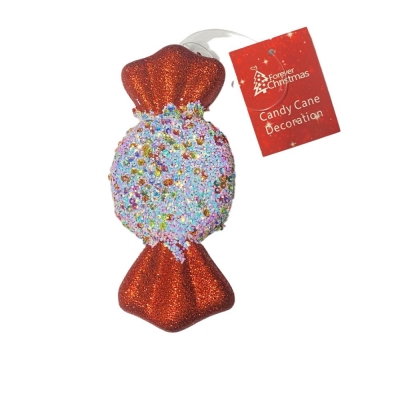 Candy Cane Sweet Glitter 6.5 x 15cm