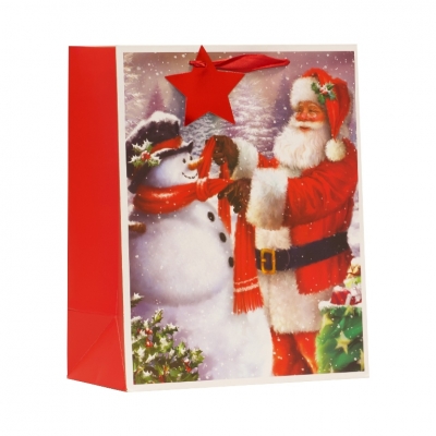 Santa & Snowman Large Bag