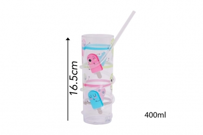 Bello Kids Crazy Straw Tumbler 400ml