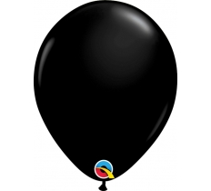 Qualatex 11" Round Onyx Black Plain Latex Balloons 25Ct