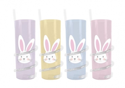 EASTER SPIRAL STRAW TUMBLER