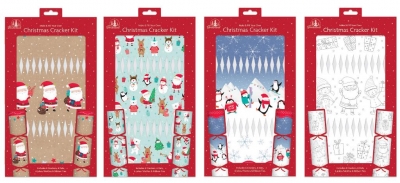 Christmas Make Your Own Cute Character Cracker Kit 6 Pack