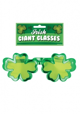 Giant 28cm Irish Novelty Clover Glasses