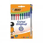 BIC Cristal Ballpoint Pen Medium Assorted 10 Pack