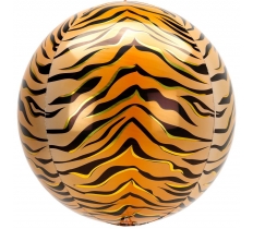 Animalz Tiger Print Orbz Foil Balloons G20