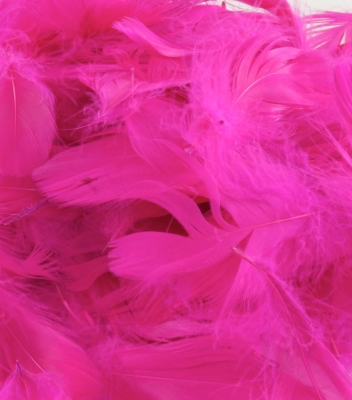 Eleganza Feathers Mixed Sizes 3Inch-5Inch 50G Bag Fuchsia