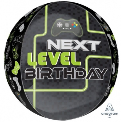 Level Up Birthday Orbz 15" x 16"