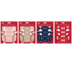 Christmas Make Your Own Trendy Design Cracker Kit 6 Pack