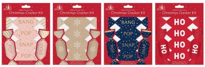 Christmas Make Your Own Trendy Design Cracker Kit 6 Pack