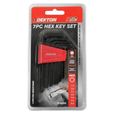 Dekton 7 Pack Black Hex Key Set