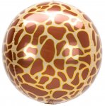 Animalz Giraffe Print Orbz Foil Balloons G20