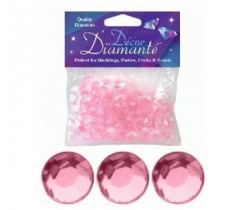 12mm D[[130]]cor Diamante Diamonds 28G Pearl Pink