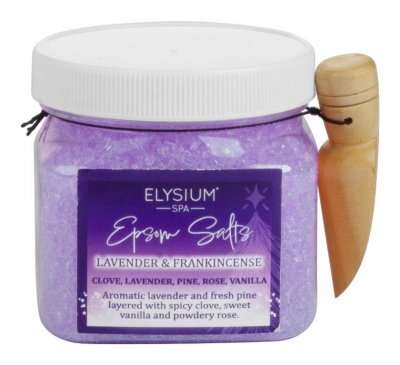 Bath Salts Jar With Scoop 400g Lavender & Frank