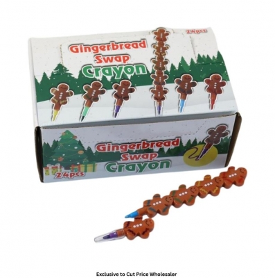 Christmas Gingerbread Man Crayon