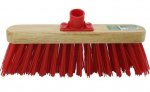 12" Stiff Red Bass PVC Broom Head