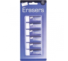 Tallon 6 PACK ERASERS