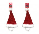 Christmas Pet Tinsel Santa Hat