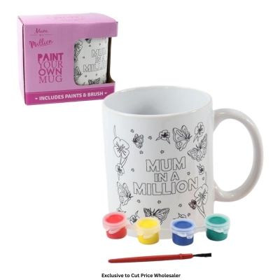 Mum In A Million Paint Your Your Own Ceramic Mug