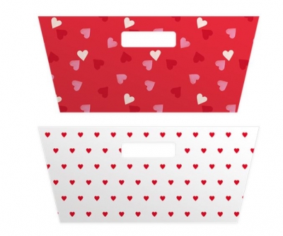 Valentines Day Printed Hamper Tray