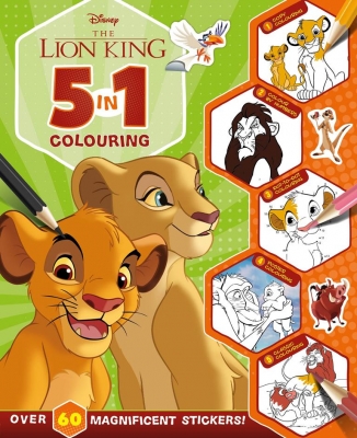 Disney The Lion King 5 in 1 Colouring