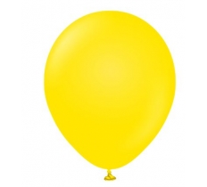 Kalisan 5" Standard Yellow Latex Balloon 100 Pack
