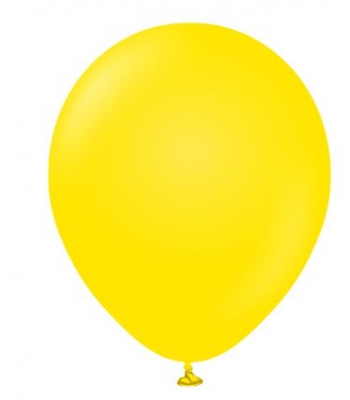 Kalisan 5" Standard Yellow Latex Balloon 100 Pack