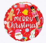 Round 18" All Things Christmas Foil Balloon 1 Pack