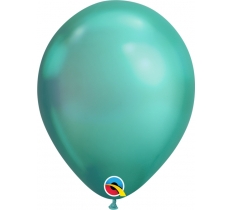 11" Round Chrome Green Qualatex Latex Balloons 25 Pack