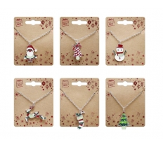 Christmas Novelty Silver Necklace