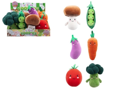 Softlings Salad & Veg Foodies 16cm 6 Assorted