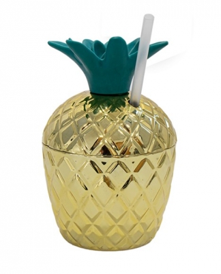 Pineapple Tumbler with Straw 250ml