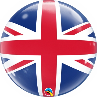 Qualatex 22" Union Jack Single Bubble Balloon