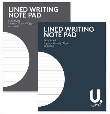 Lined Writing Pad 13.5X17.5cm