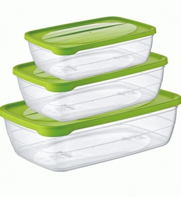 HOBBY 3 PC TREND RECT FOOD SAVER 0.3 - 0.6 - 1.2 LT