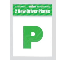 County All Magnetic Learner Driver Green P Plates 2 Pack