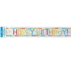 Rainbow Birthday Banner 12Ft