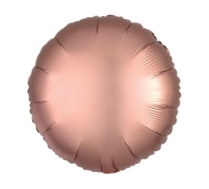 Amscan Silk Lustre Rose Copper Circle Standard Foil Balloons