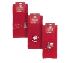 Christmas Design Guest Towels 100% Cotton